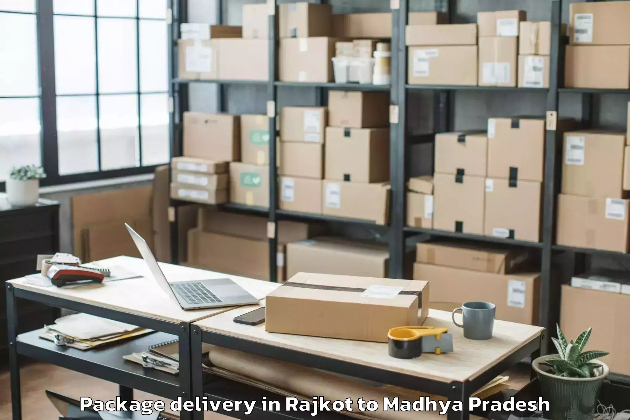 Reliable Rajkot to Shajapur Package Delivery